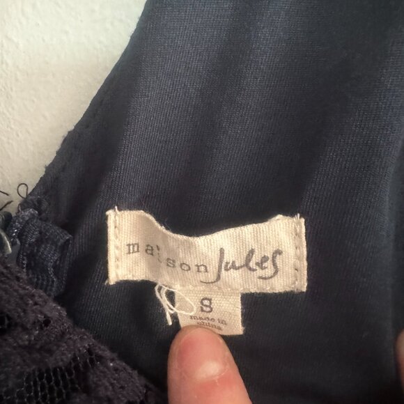 Maison Jules Size S Women's Black Lace Dress - Picture 4 of 5